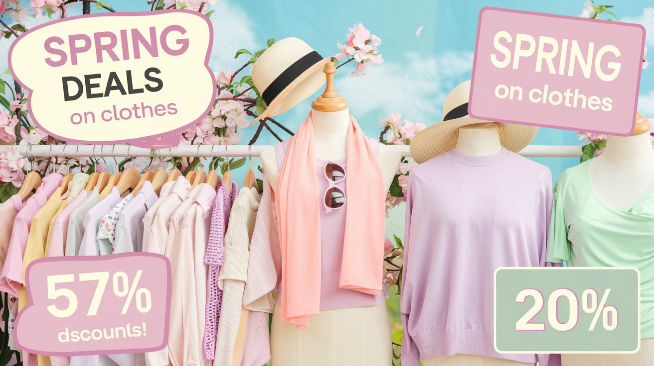 Shop the latest spring wardrobe refresh deals for women and men – Discounted prices on stylish clothes at Click and Slip.